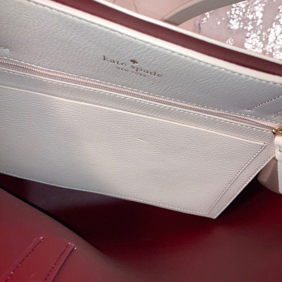 NEW Kate Spade Foster Court Tasha Pebble/True Red Large Leather Tote - Picture 3 of 16